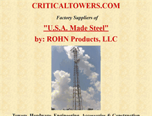 Tablet Screenshot of criticaltowers.com
